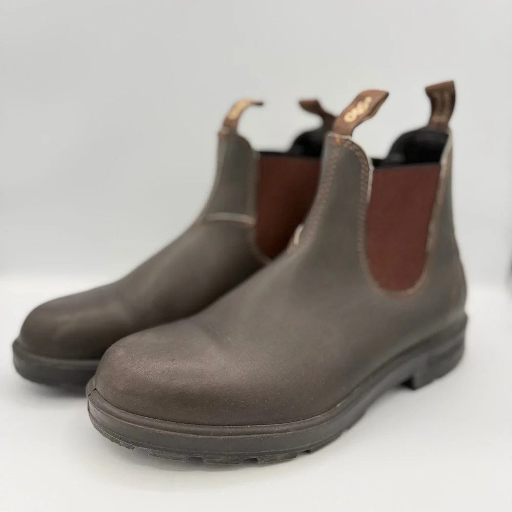Blundstone 500 Brown Leather Chelsea Boots AU 7.5 Gorpore Heritage outdoor